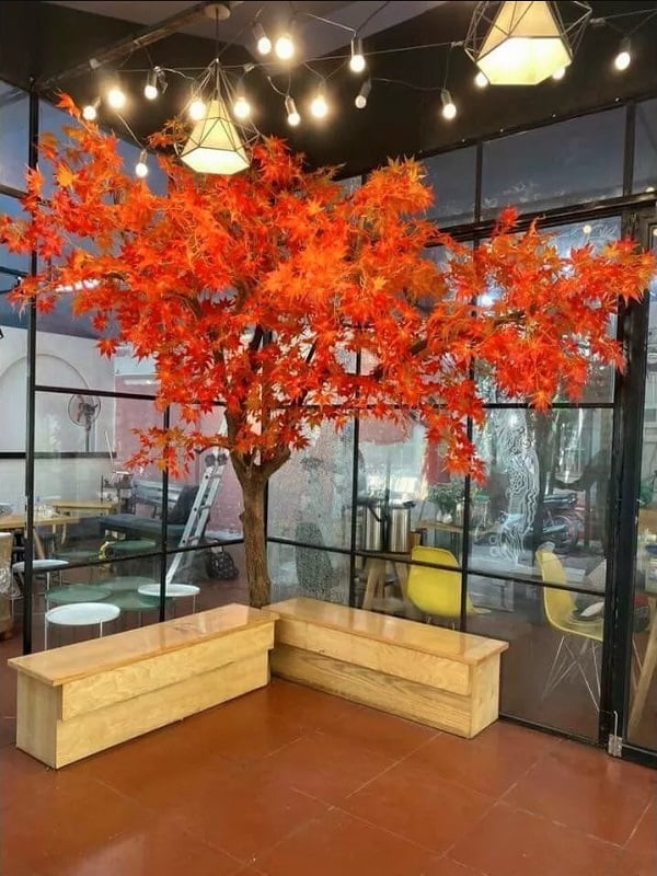 Cây phong giả trang trí Khách sạn đẹp như thật - Thiên Phát Decor