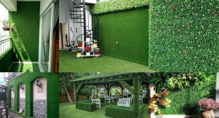 Tường cỏ giả - Cỏ nhân nhạo Trang trí Thiên Phát - banner