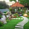 Tiểu cảnh cây hoa giả – Công ty Thiên Phát chuyên thiết kế thi công trang trí tiểu cảnh tường cây hoa giả