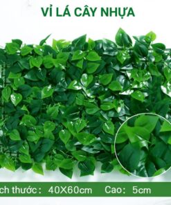 Cỏ lá nhựa cao cấp trang trí tường cỏ giả - Thiên Phát Decor