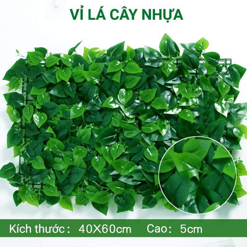 Cỏ lá nhựa cao cấp trang trí tường cỏ giả - Thiên Phát Decor 