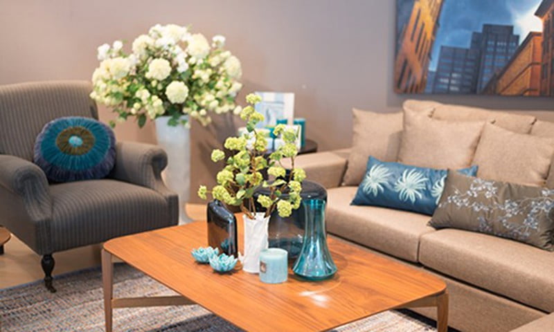 Bí quyết chọn mua hoa giả trang trí cho phòng khách nhỏ - Thiên Phát Decor