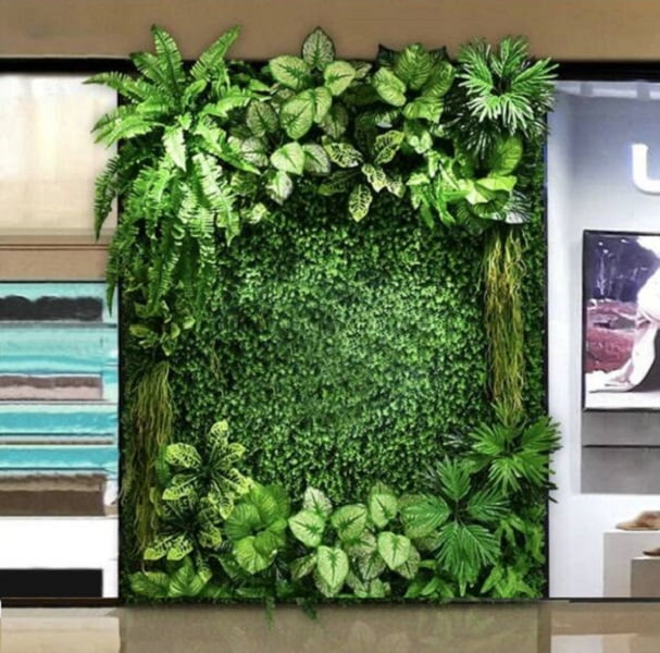 Vách tường cỏ giả trang trí Nhà hàng - Thiên Phát Decor cover